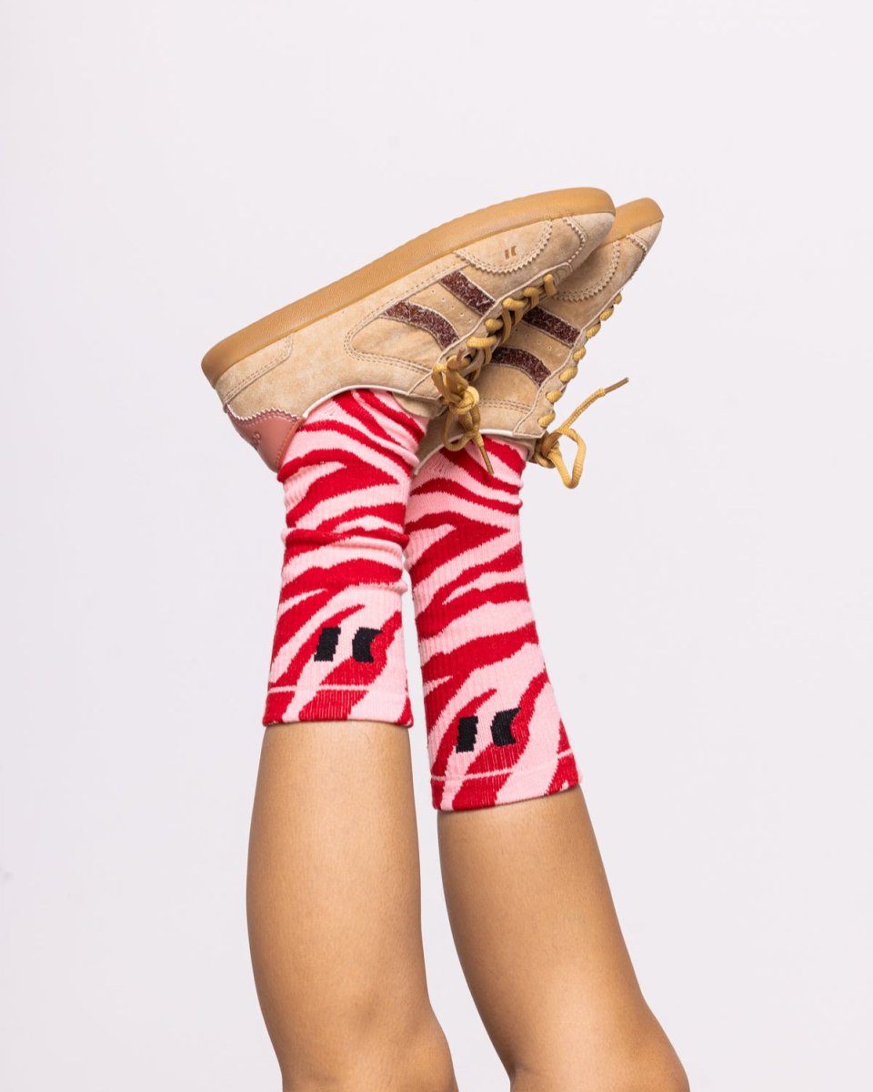 Zebra Red Socks